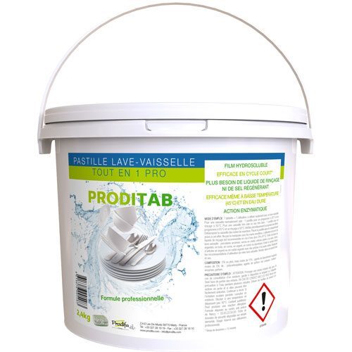 Pastille lave linge désinfectante action bactéricide - Proditab
